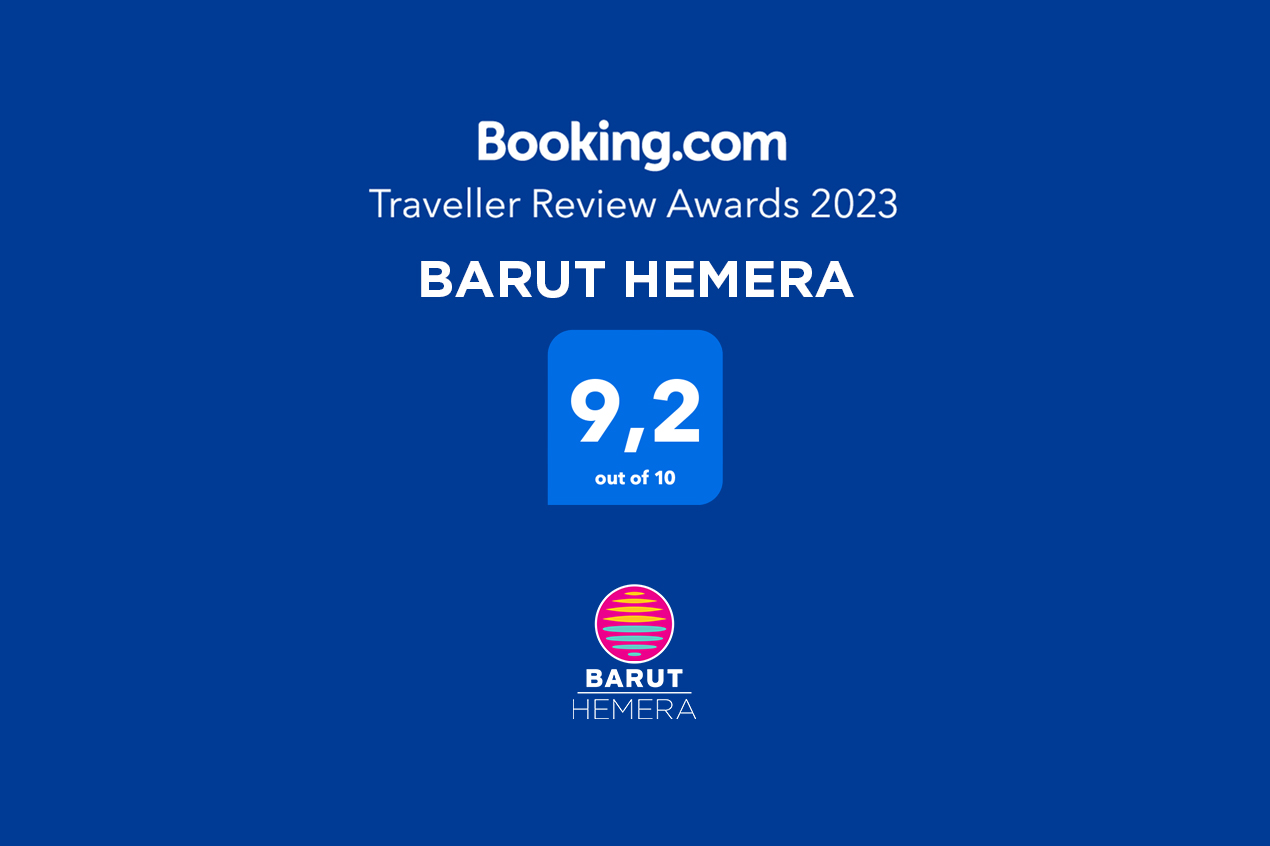 BARUT HEMERA RECEIVED THE “BOOKING.COM TRAVELLER REVIEW AWARDS 2023” AWARD